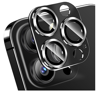 Захисне скло на камеру DK для Apple iPhone 13 Pro Max CD Metal Armor (017838) (black)