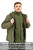 Зимова тактична куртка Eagle Soft Shell WJ-17 (3 в 1) із флісом Green Olive, фото 7