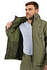 Зимова тактична куртка Eagle Soft Shell WJ-17 (3 в 1) із флісом Green Olive, фото 9