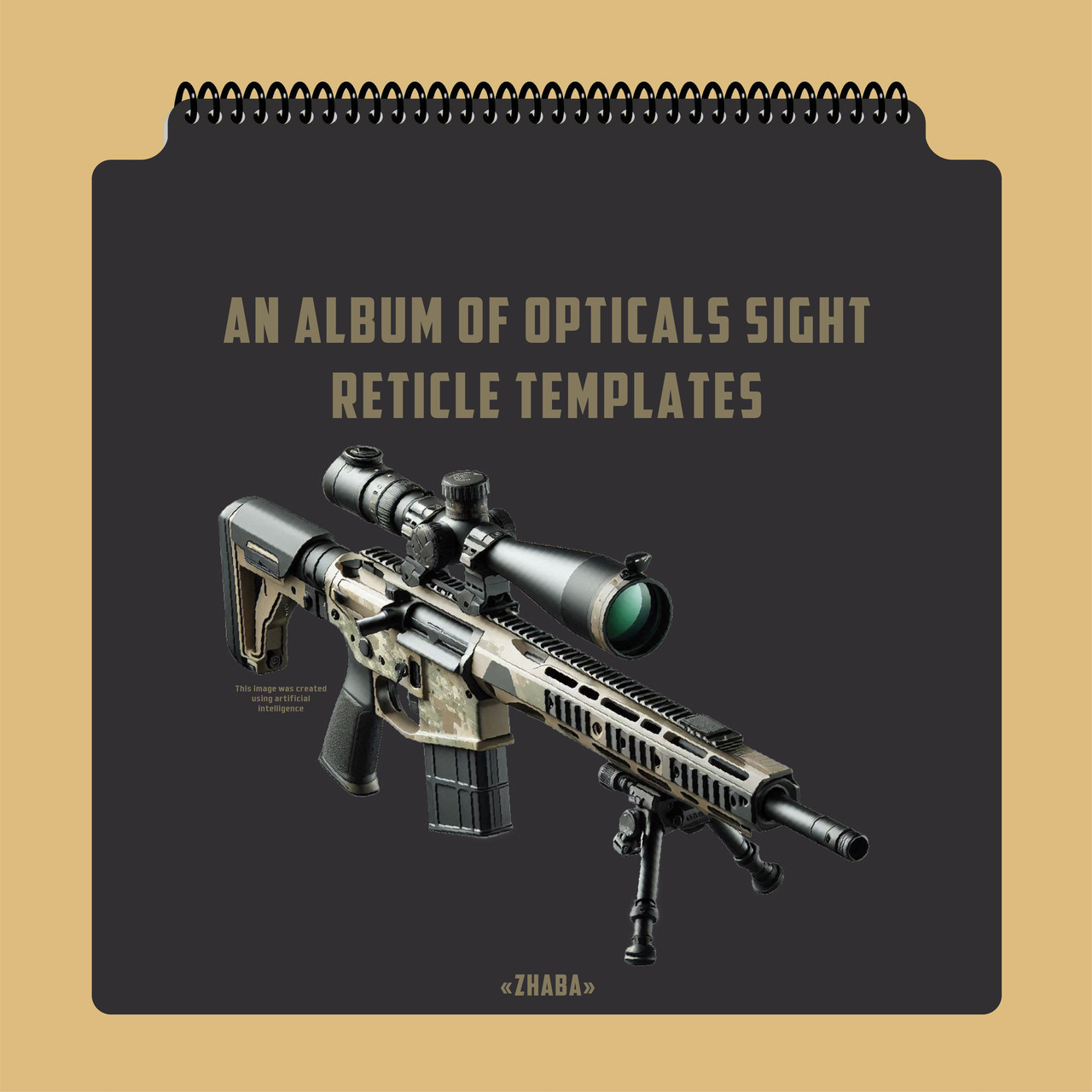 An album of opticals sight reticle templates 330х330 mm