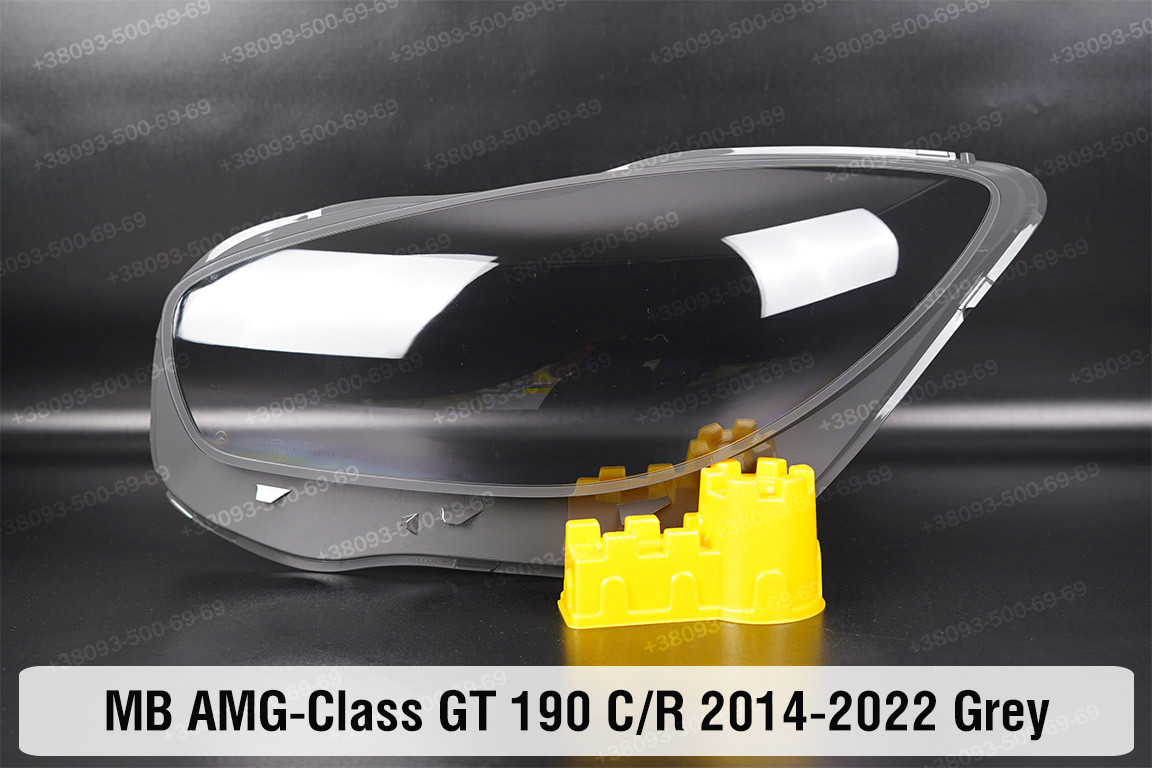 Скло фари Mercedes-Benz AMG-Class GT 190 C/R Grey (2014-2022) ліве