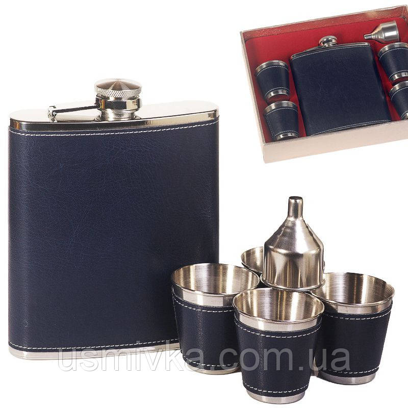 Подарунковий набір фляга 18 oz і стаканчики. FP61042, фото 1