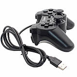 Ігровий USB джойстик дротовий геймпад для комп'ютера ноутбука PC Windows Gamepad L600, фото 4