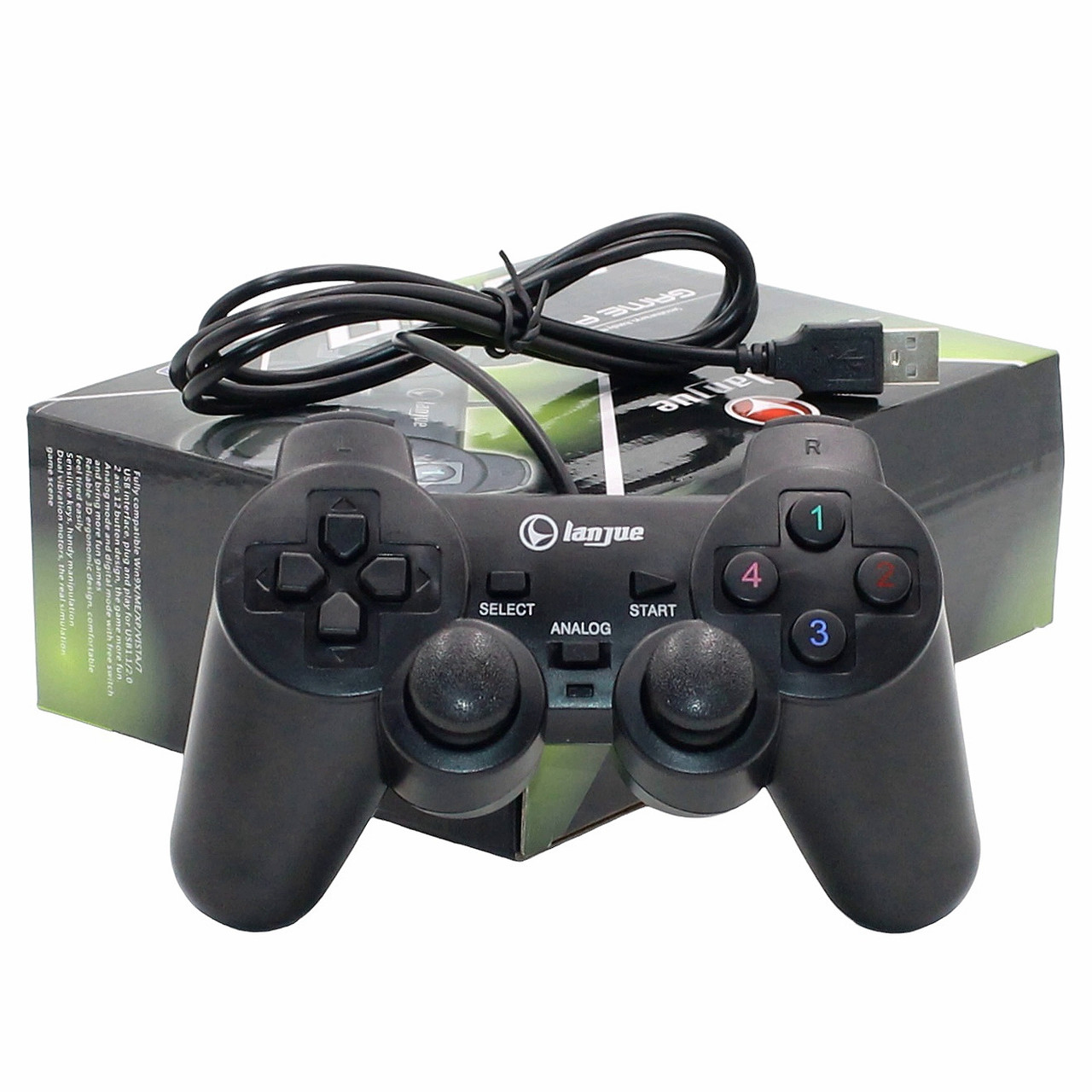 Ігровий USB джойстик дротовий геймпад для комп'ютера ноутбука PC Windows Gamepad L600