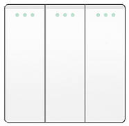 Подвійний вимикач 1DAL | Білий, 3+3 клавіші (P157-SW3GX2.WT), фото 2