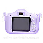 Дитячий цифровий фотоапарат + чохол Єдиноріг, 5Мп, 1280х720HD, X2A, Фіолетовий / Фотокамера для дітей, фото 3