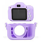 Дитячий цифровий фотоапарат + чохол Єдиноріг, 5Мп, 1280х720HD, X2A, Фіолетовий / Фотокамера для дітей, фото 9