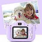 Дитячий цифровий фотоапарат + чохол Єдиноріг, 5Мп, 1280х720HD, X2A, Фіолетовий / Фотокамера для дітей, фото 7