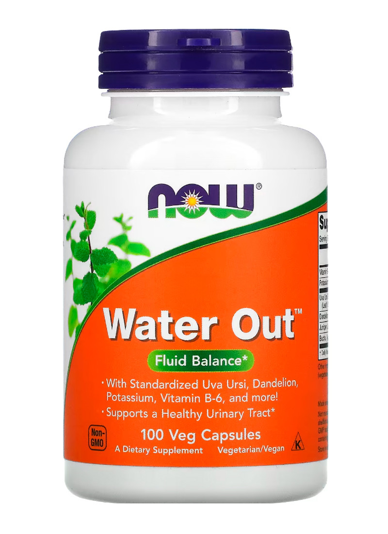 Водний баланс Now Foods Water Out 100 капс США