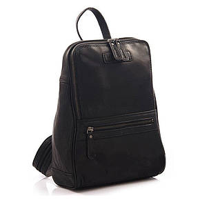 Рюкзак шкіряний чорного кольору HILL BURRY HB2399A, фото 1
