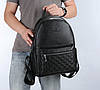 Чоловічий шкіряний рюкзак Feidikabolo чорний, міський ранець з натуральної шкіри, фото 6
