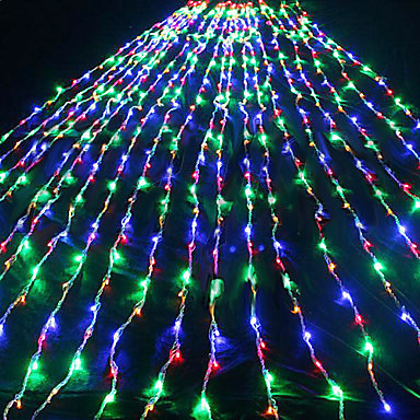 Гірлянда Водоспад 3х2 м, Світловий дождь 300LED, білий, прозорий провід