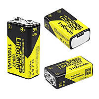 Акумулятор USB 9v Liitokala крона 1100mAh