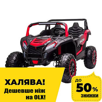 Електромобіль джип Баггі двомісний (мотор 180W, акум 24V14AH, MP3, EVA) Bambi M 5736AL-3(24V) Червоний