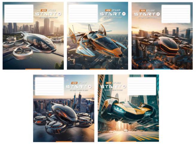 Зошит 18 арк. лінія "Школярик" ВД лак / Let's start