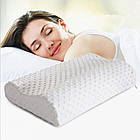 Ортопедична подушка GH1188 + Подарунок Масажер для шиї Massage Pillow 8028 / Подушка з ефектом пам'яті, фото 7