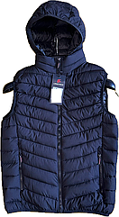 Жилет для підлітків на синтепоні синiй (р-ри: 38-46) D01-2 вир-во Китай.