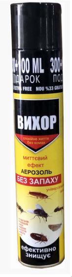 Дихлофос Вихор універсальний без запаху 400 мл 0745114986092