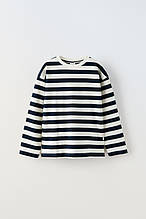 ZARA СМУГАСТА ЩІЛЬНА ФУТБОЛКА 9/10