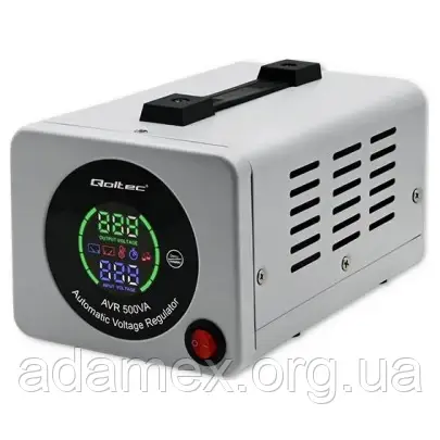 Стабілізатор напруги QOLTEC AVR-500VA Аналогова індикація