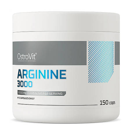 Амінокислота L-Аргінін OstroVit Arginine 3000 мг 150 капс Польща, фото 1