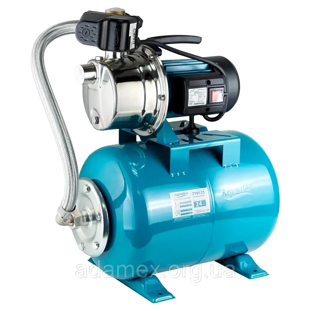 Станція AQUATICA LEO JY 0,6 кВт Hmax 35м Qmax 50л/хв (нерж самовсм. насос) 24л Україна