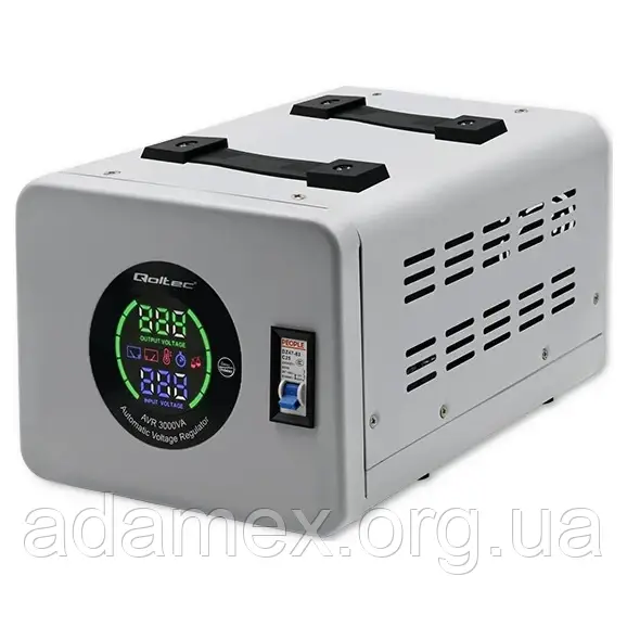 Стабілізатор напруги QOLTEC AVR-3000VA Аналогова індикація