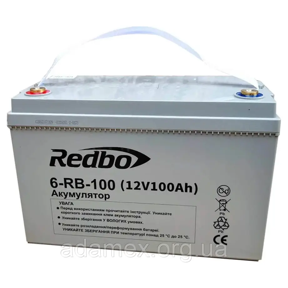 Акумуляторна батарея REDBO 6-RB-100 12V 100Ah