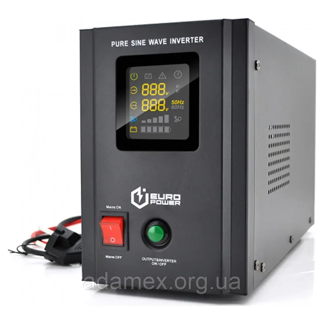 ДБЖ з правильною синусоїдою Europower PSW-EPB1500TW24 (1050 Вт) 10/20А, під зовн АКБ 24В