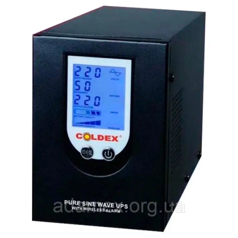 ДБЖ з правильною синусоїдою COLDEX PSW-800VA (500W) 12V