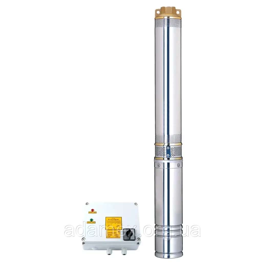 Насос вiдцентровий DONGYIN 380В 3.0кВт H 111(75)м Q 240(165)л/хв Ø102мм+пульт