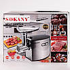 Професійна м'ясорубка Sokany SK-091 2500 Вт електрична для м'яса зі зворотним обертанням і легким чищенням, фото 11