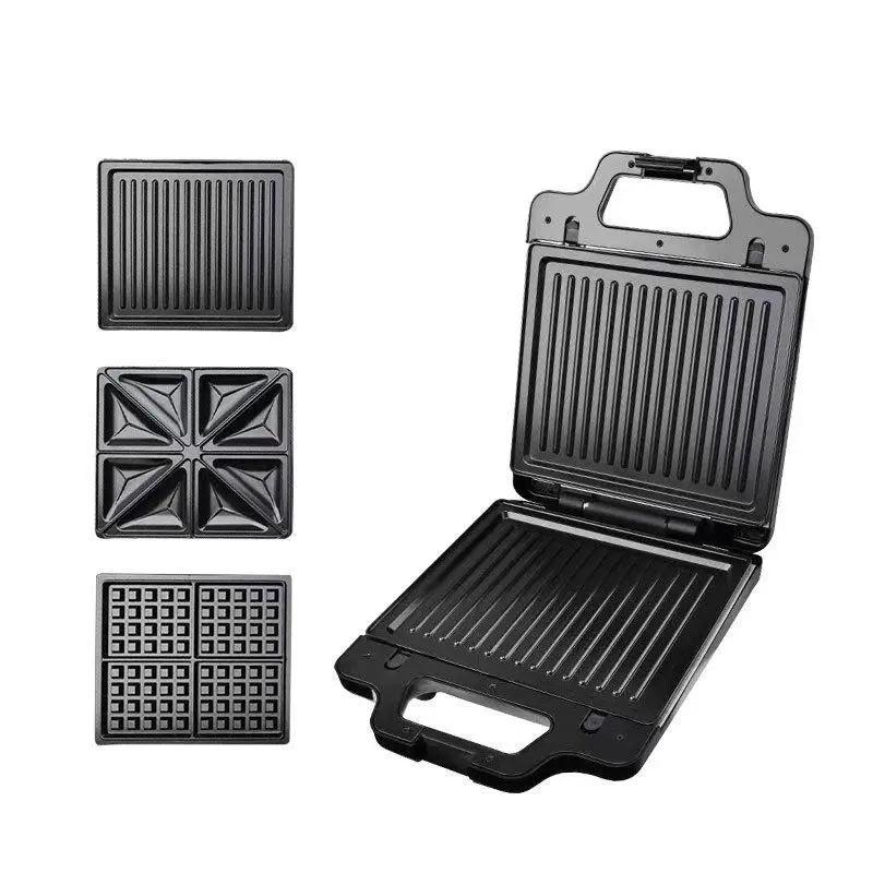 Електрична вафельниця Sokany SK-BBQ-852 1400 Вт з антипригарним покриттям для вафель гриля бутербродів
