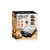 Електрична вафельниця Sokany SK-BBQ-852 1400 Вт з антипригарним покриттям для вафель гриля бутербродів, фото 3