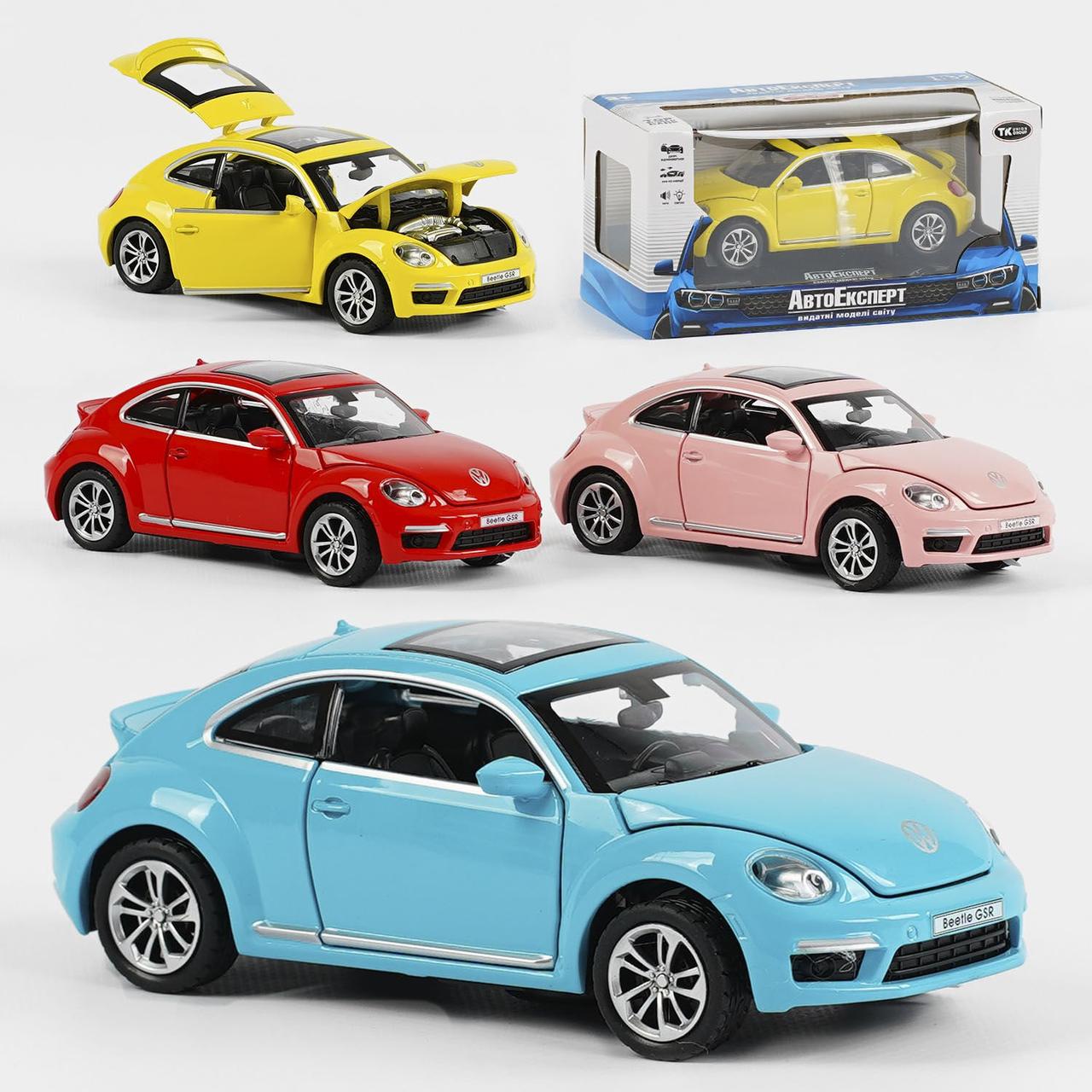 Машина 12012 "Авто Експерт" 4 кольори, металопластик, 1:32, звук, світло, інерція, відчиняються двері, багажник, капот