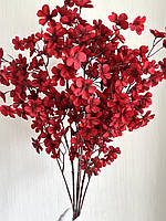 Гілка декоративна для осіннього декору ( червона 110 см), фото 3
