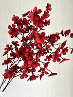 Гілка декоративна для осіннього декору ( червона 110 см), фото 6