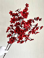 Гілка декоративна для осіннього декору ( червона 110 см), фото 5