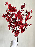 Гілка декоративна для осіннього декору ( червона 110 см), фото 4