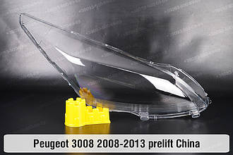 Скло фари Peugeot 3008 China (2008-2013) дорест праве