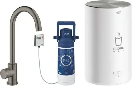 Кухонний змішувач Grohe Red Brushed Hard Graphite 30085Al1, фото 1