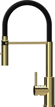 Кухонний змішувач Kernau Bateria stalowa KWT 35 Gold Nano, фото 1