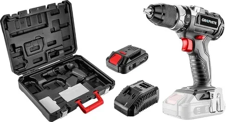 Шуруповерт Graphite Wiertarko-Wkrętarka Akumulatorowa Bezszczotkowa Energy+ 18V, Li-Ion, 1 TOP58G019SET1, фото 1