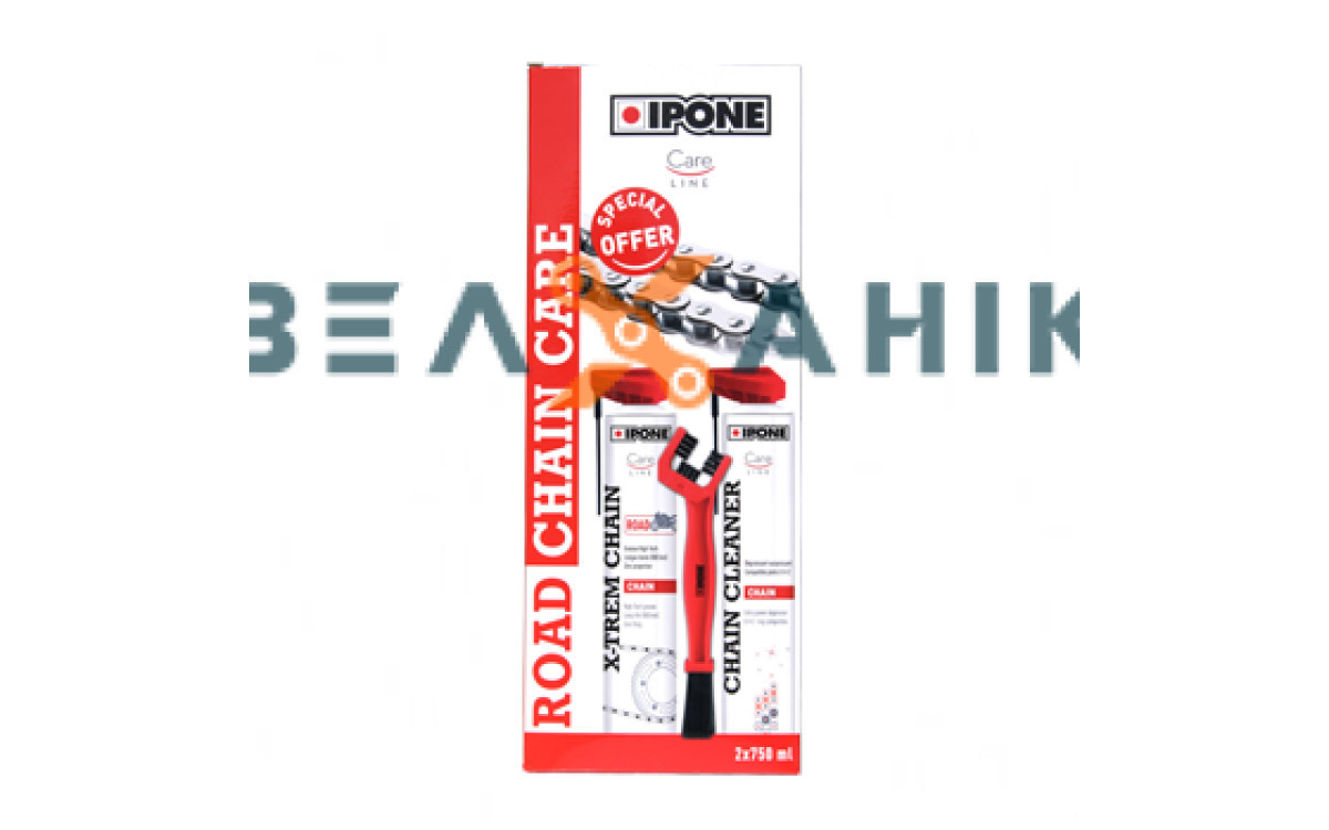 Набір для змащування та очищення ланцюгів IPONE Road Chain Care Road (змивка+мастило+щітка)