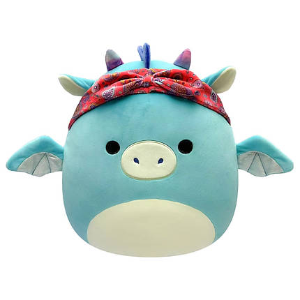 М'яка іграшка SQUISHMALLOWS — ДРАКОН У БАНДАНІ (19 cm), фото 1