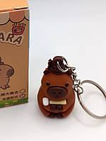 Брелок Капібара брелок іграшка  фігурка Капібара підвіска на рюкзак сумку 4,5 см Сapybara keychain