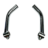 Рога на кермо велосипеда металеві хром