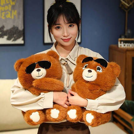 Плюшевий ведмедик в окулярах 45см, фото 2