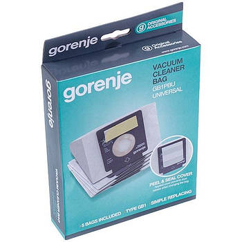 Комплект мішків (5шт) + фільтр мотора для пилососа Gorenje 570741 (431821)