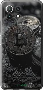 Чехол на Xiaomi Mi 11 Lite Black Bitcoin "6090u-2281-7290", фото 1